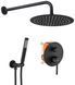 Душевая система скрытого монтажа Rea Lungo black + BOX черный матовый REA-P4100, Черный матовый