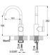 Смеситель для кухни Kohlman Axel graphite QB150AG, Графит