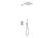 Душевая система Kohlman Foxal 20 chrome с термостатом + BOX скрытого монтажа QW432FQ20, Хром