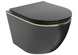 Подвесной унитаз Mexen Lena Black Matt MEX-30224075, Черный матовый
