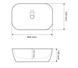 Умывальник VBI Ravenna black matt silver edge накладний VBI-011229, Черный матовый