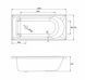 Ванна акрилова Imprese Valtice New 150x70 без ніжок white b0700655070, Білий