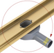 Трап для душа Rea Neox 70 Pro brushed gold 2в1 REA-G2702