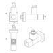 Кран кутовий Luxon для рушникосушки 1/2"-1/2" Кватро (LX-855) 71401053