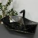 Умивальник (раковина) VBI VENEZIA MARBLE BLACK MATT накладний, Мармур