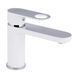 Змішувач для умивальника Qtap Jay QTJAY270CRW45551 Chrome/White, Білий