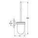 Ершик для унитаза настенный Grohe QuickFix Start 41185000, Белый