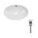 Умывальник Qtap Dove накладной овальный 625x415x150 мм White + донный клапан PU02O, Белый