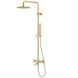 Душевая система Corsan Lugo gold с изливом CMN01MGLW, Золотой