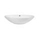 Умывальник Qtap Dove накладной овальный 625x415x150 мм White + донный клапан PU02O, Белый