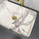 Умывальник VBI Triest 50 sand glossy накладний VBI-012712, Мармур