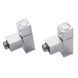 Кран кутовий Luxon для рушникосушки 1/2"-1/2" Кватро (LX-855) 71401053