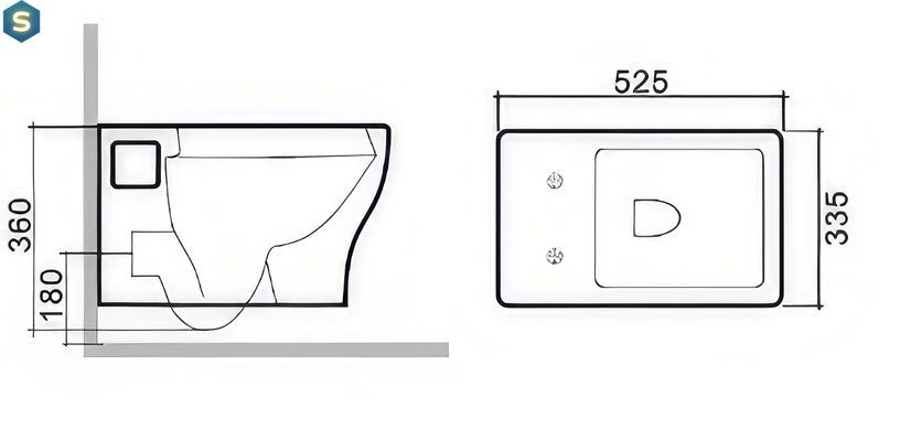 Унітаз підвісний RJ Flex сидіння Duroplast Slim slow-closing, white RJCE03004, Білий