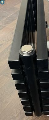 Дизайнерський радіатор горизонтальний Betatherm Quantum 2 H-405 мм, L-1600 мм з бічним підключенням BQH 2160/10 9005M 34, Черный матовый