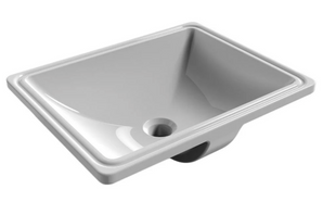 Умывальник врезной под столешницу Imprese прямоугольный 41x52x16 см white c06900103SQ, Белый
