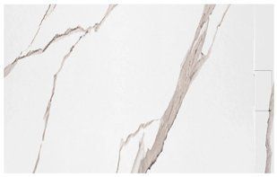 Душовий піддон Rea Bazalt 80x100 carrara white REA-K7000, Мармур