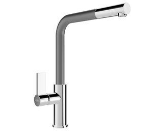 Смеситель для кухни Mexen Flora grey хром MEX-670401-06, Каппучино