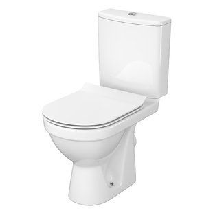Унитаз-компакт ZIP Cersanit Zip 781 SimpleOn 011 3/5 л с сиденьем duraplast Slim Soft Close K121-012
