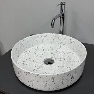 Умывальник VBI Bari S grey mosaic накладний VBI-011606, Каппучино