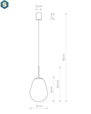 Подвесной светильник Nowodvorski 8673 Pear E27 1x40W IP20 Transparent