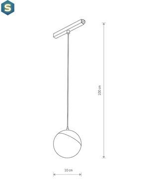 Магнитный трековый светильник Nowodvorski 10648 LVM Lid Led 1x8w 4000к 650Lm IP20 Bl