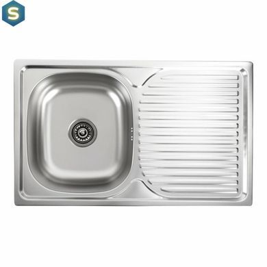 Кухонна мийка з нержавіючої сталі прямокутна Valeso декор 7848 (0,8/180 мм), Decor