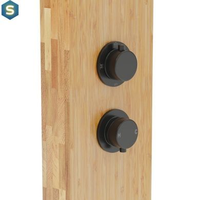 Душевая панель Corsan Balti 2.0 bamboo black B001MBL, Дуб