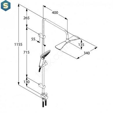 Душова система Kludi Fizz 6709105-00, Хром