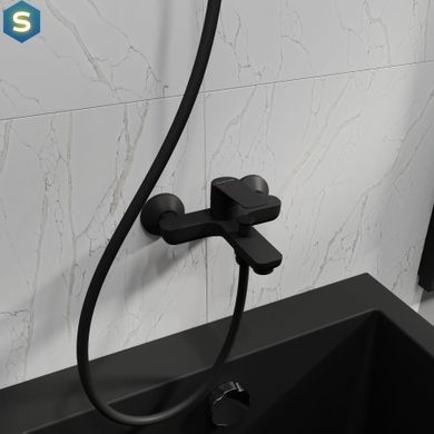 Змішувач для ванни Koller Pool Kvadro Start чорний матовий KS0100B, Черный матовый