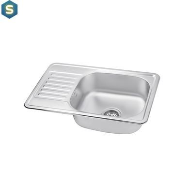 Кухонна мийка Kroner KRP Satin-6642 (0,8 мм) CV025281, Satin
