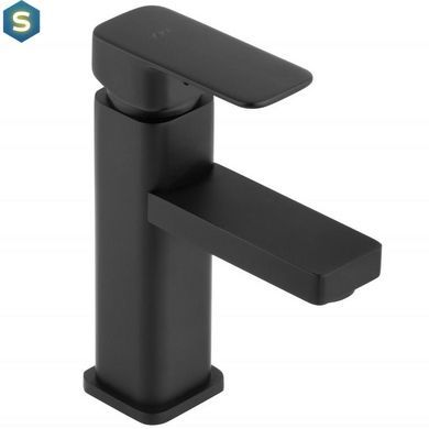 Змішувач для умивальника Yoka Seto 24 black низький BU.SETO 24 BLK, Черный матовый