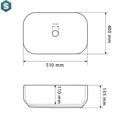 Умывальник VBI Palermo marble yellow накладний VBI-012309, Мармур