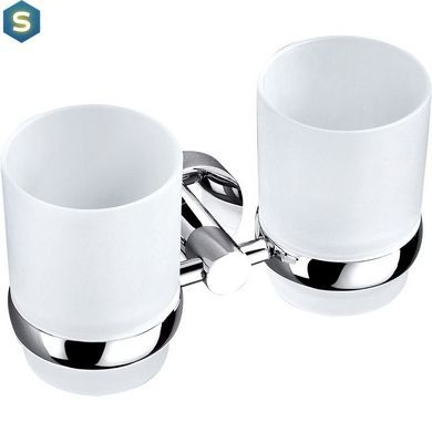 Стакан подвійний Perfect Sanitary Appliances SP 8128, Хром