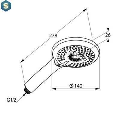 Ручний душ Kludi Freshline 3S 6790005-00