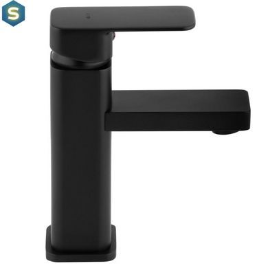 Змішувач для умивальника Yoka Seto 24 black низький BU.SETO 24 BLK, Черный матовый
