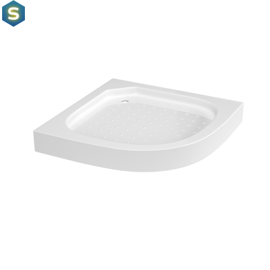 Душова кабіна кутова RJ Tulip 90x90 розсувна скло Linia 4 мм дрібний піддон black matt 90ВRZ081Linia, Черный матовый, чорний матовий
