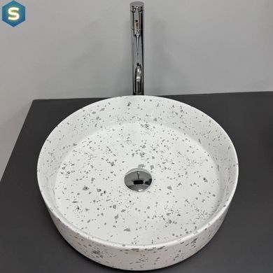 Умывальник VBI Bari S grey mosaic накладний VBI-011606, Каппучино