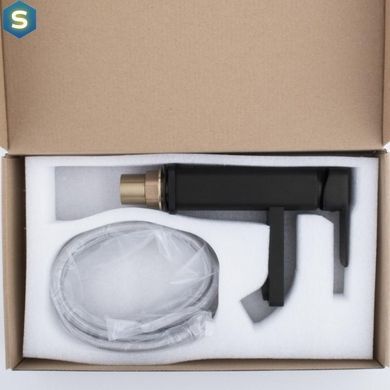 Змішувач для умивальника Yoka Seto 24 black низький BU.SETO 24 BLK, Черный матовый