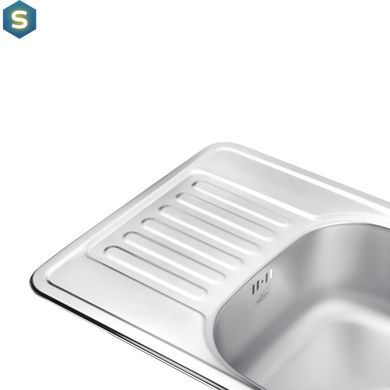 Кухонна мийка Kroner KRP Satin-6642 (0,8 мм) CV025281, Satin