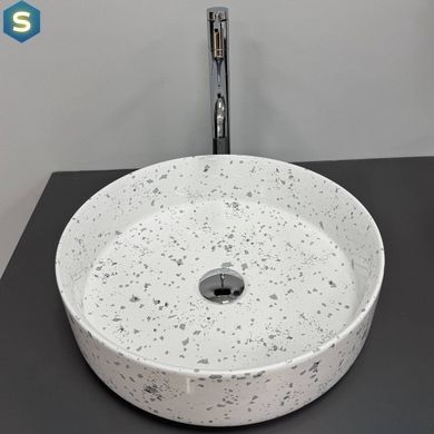 Умывальник VBI Bari S grey mosaic накладний VBI-011606, Каппучино