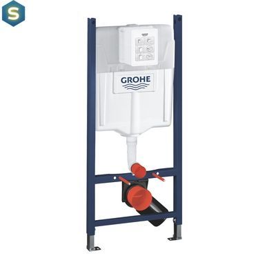 Комплект 4 в 1: Інсталяція GROHE Rapid SL 3 в 1 3884966Q + Унітаз безободковий Kroner Eifel WHI483429 TORNADO з сидінням Slim Duroplast / Soft-close / Quick relase KE483429WHIT (3884966KE483429)