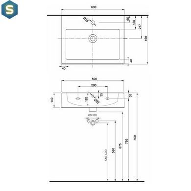 Раковина Kolo Twins 60x46 L51160000