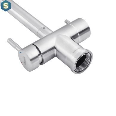 Смеситель для кухни с подключением к фильтру Kroner KRP Edelstahl Klassisch - ESG03811 CV027932, Нержавеющая сталь