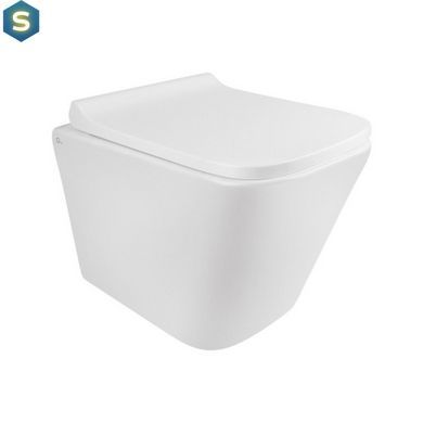 Набор Qtap инсталляция 3 в 1 Nest QT0133M425 с панелью смыва круглой QT0111M11112CRM + унитаз с сиденьем Tern QT1733052ERW, Белый