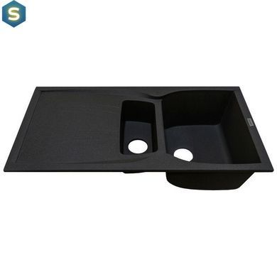 Кухонна мийка Adamant New Line Plus 975x495x235 чорний металік 521223, Чорний/золото