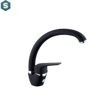 Смеситель для кухни Kroner KRM Odra - B035 CV021075, Черный матовый