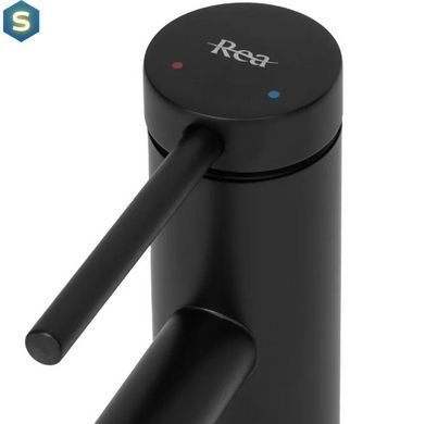 Змішувач для умивальника Rea Foss black низький REA-B5317, Черный матовый