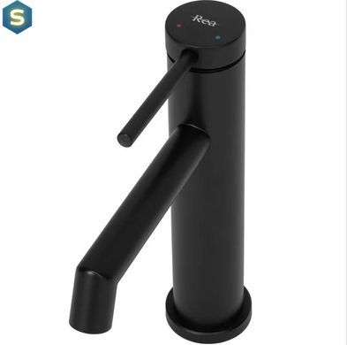 Змішувач для умивальника Rea Foss black низький REA-B5317, Черный матовый