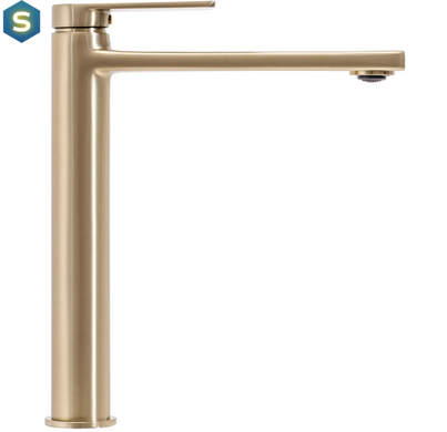 Змішувач для умивальника Rea Verso високий brushed gold REA-B6564, Золотий
