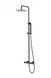 Душевая система Corsan Lugo black с термостатом CMN01TBL, Черный матовый